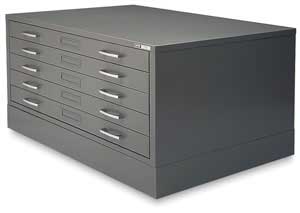 Safco 5-Drawer Steel Flat Files